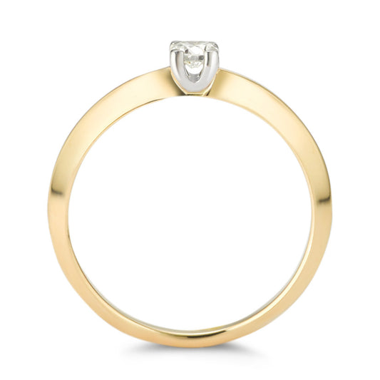 Solitaire ring 18k Yellow Gold Diamond 0.20 ct, w-si