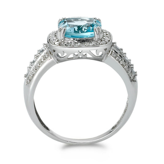 Ring 18k White Gold Topaz 0.23 ct, w-si