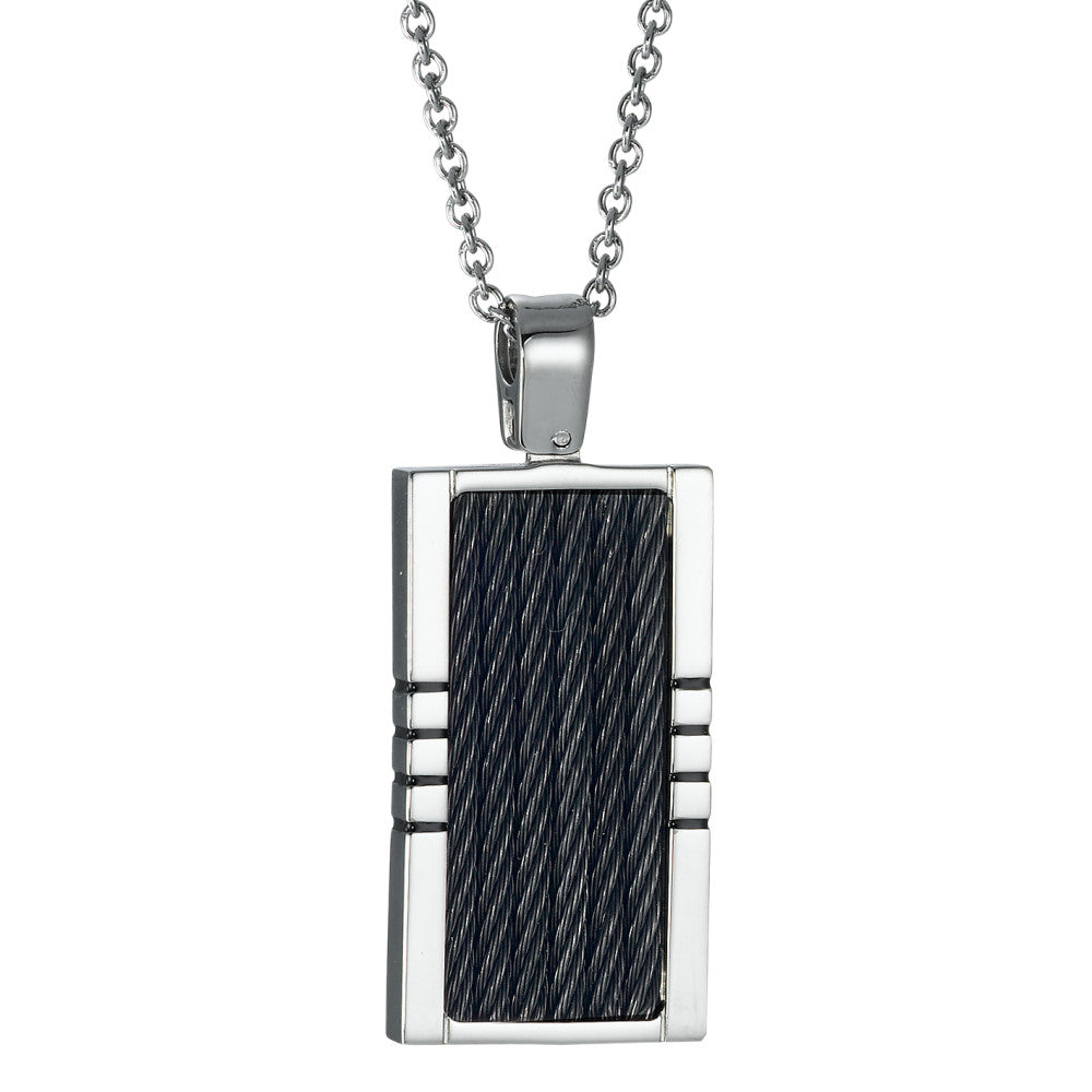 Necklace with pendant Stainless steel IP coated 50 cm