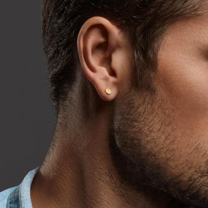 Single stud earring 9k Yellow Gold