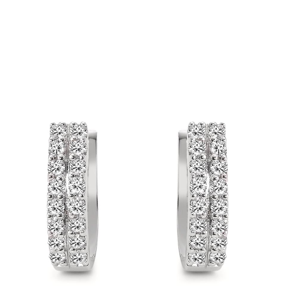 Hinged hoop 18k White Gold Diamond 0.57 ct, 32 Stones, w-si