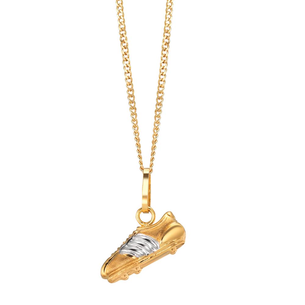 Pendant 9k Yellow Gold, 9k White Gold Football