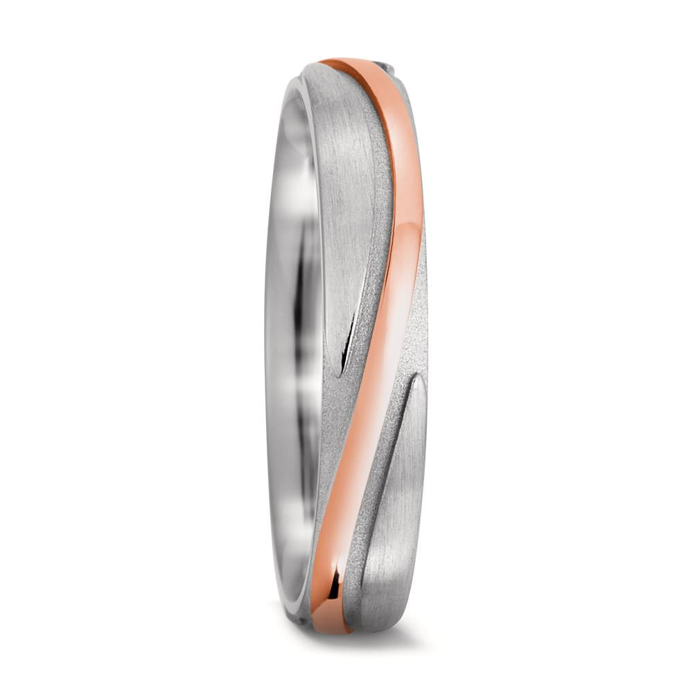 Wedding Ring 18k White Gold, 18k Red Gold