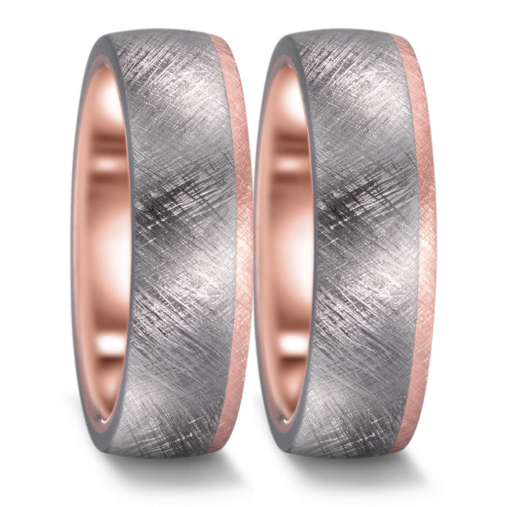 Wedding Ring Tantal 999, 14k Rose Gold