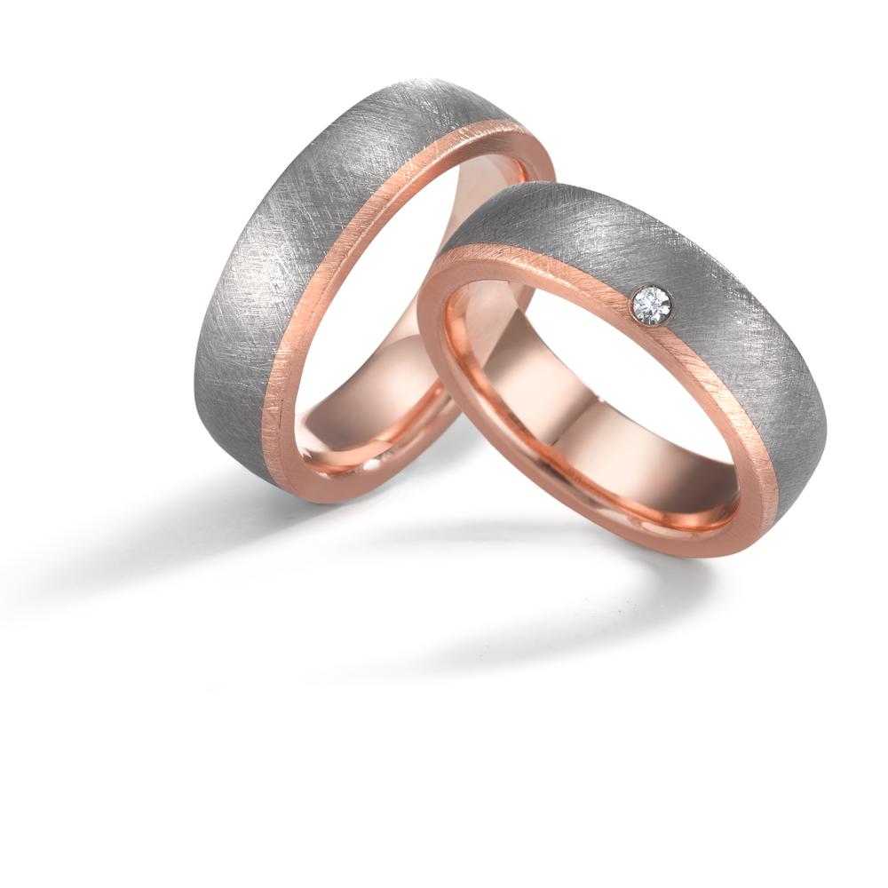 Wedding Ring Tantal 999, 14k Rose Gold