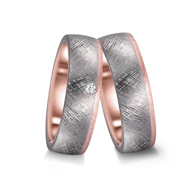 Wedding Ring Tantal 999, 14k Rose Gold