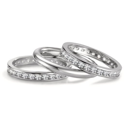 Ring set 18k White Gold Zirconia