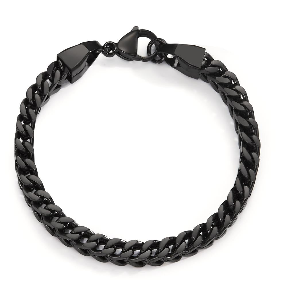 Bracelet Stainless steel Black IP coated 21 cm