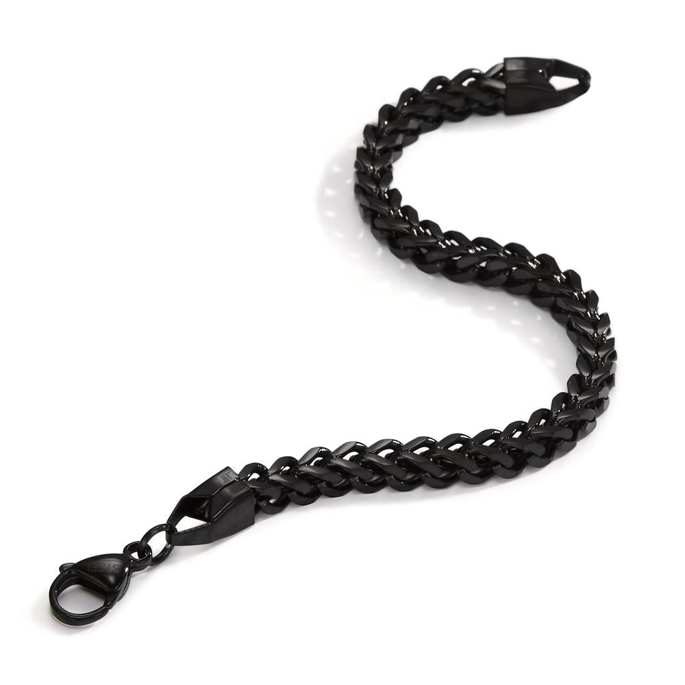 Bracelet Stainless steel Black IP coated 21 cm