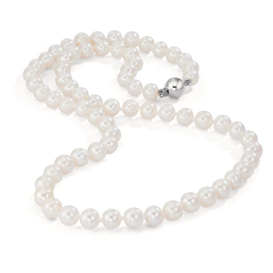 Necklace 18k White Gold Freshwater pearl White 6-7 mm 50 cm