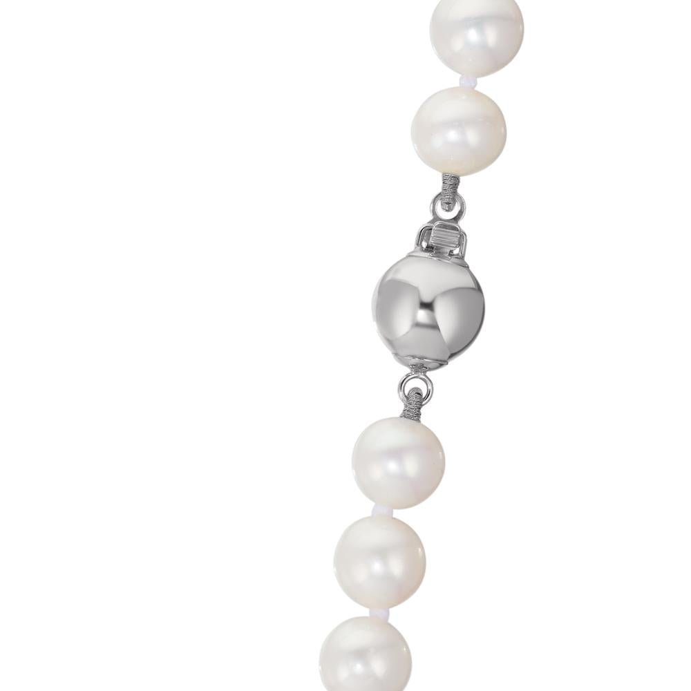 Necklace 18k White Gold Freshwater pearl White 6-7 mm 50 cm