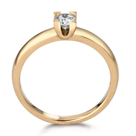 Solitaire ring 18k Yellow Gold Diamond 0.30 ct, w-si