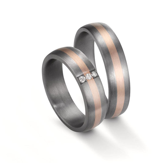 Wedding Ring Tantal 999, 14k Rose Gold