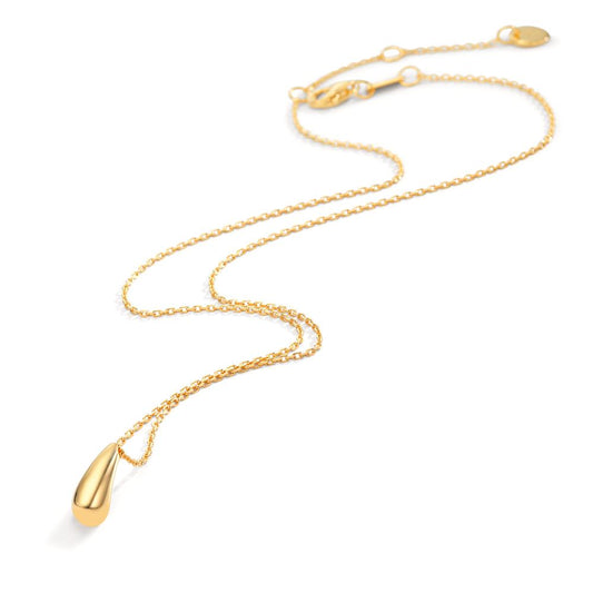 Necklace Silver Yellow Gold plated 40-44 cm