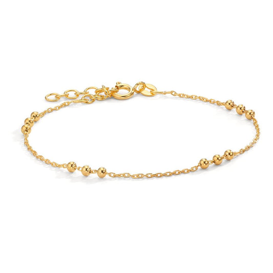 Bracelet Silver Yellow Gold plated 16-19 cm