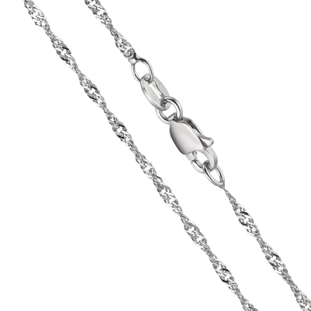 Necklace Silver Rhodium plated 50 cm