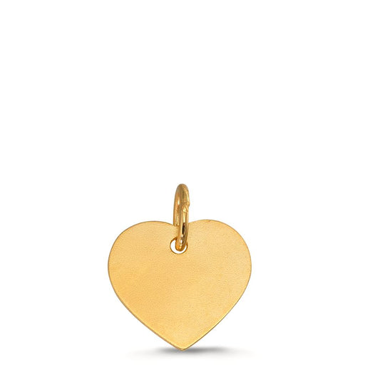 Engravable pendant 9k Yellow Gold Heart Ø11 mm