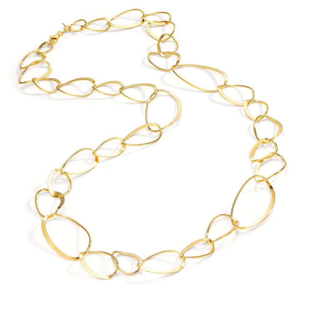 Necklace Silver Yellow Gold plated 80 cm