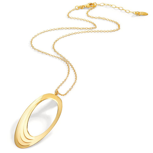 Necklace Silver Yellow Gold plated 40-44 cm