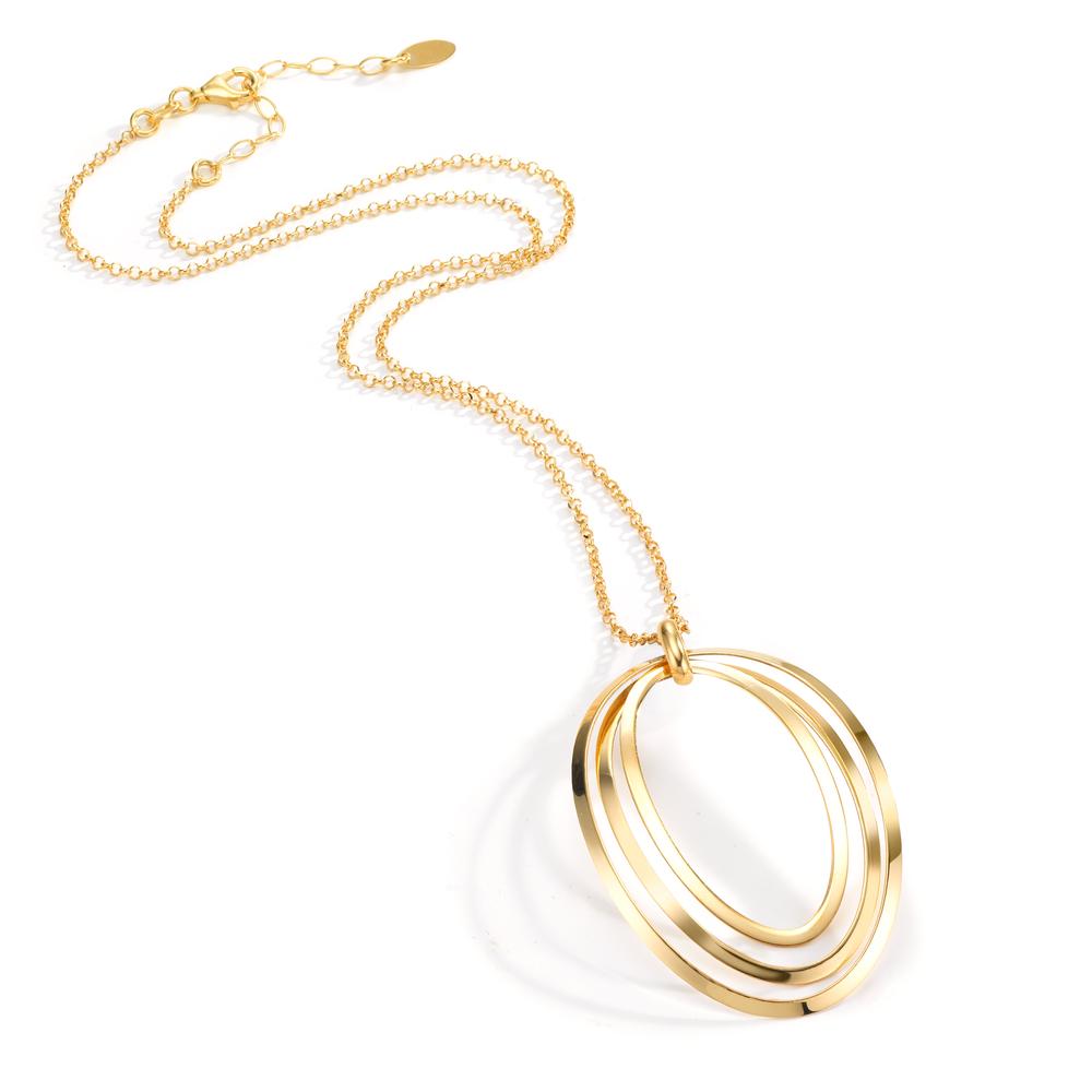 Necklace Silver Yellow Gold plated 40-44 cm