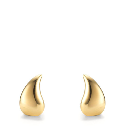 Stud earrings Silver Yellow Gold plated