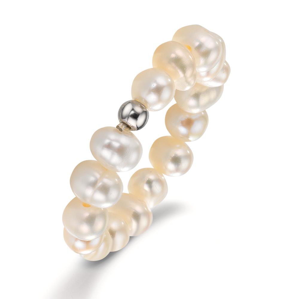 Ring Stainless steel Freshwater pearl, 4.5 mm