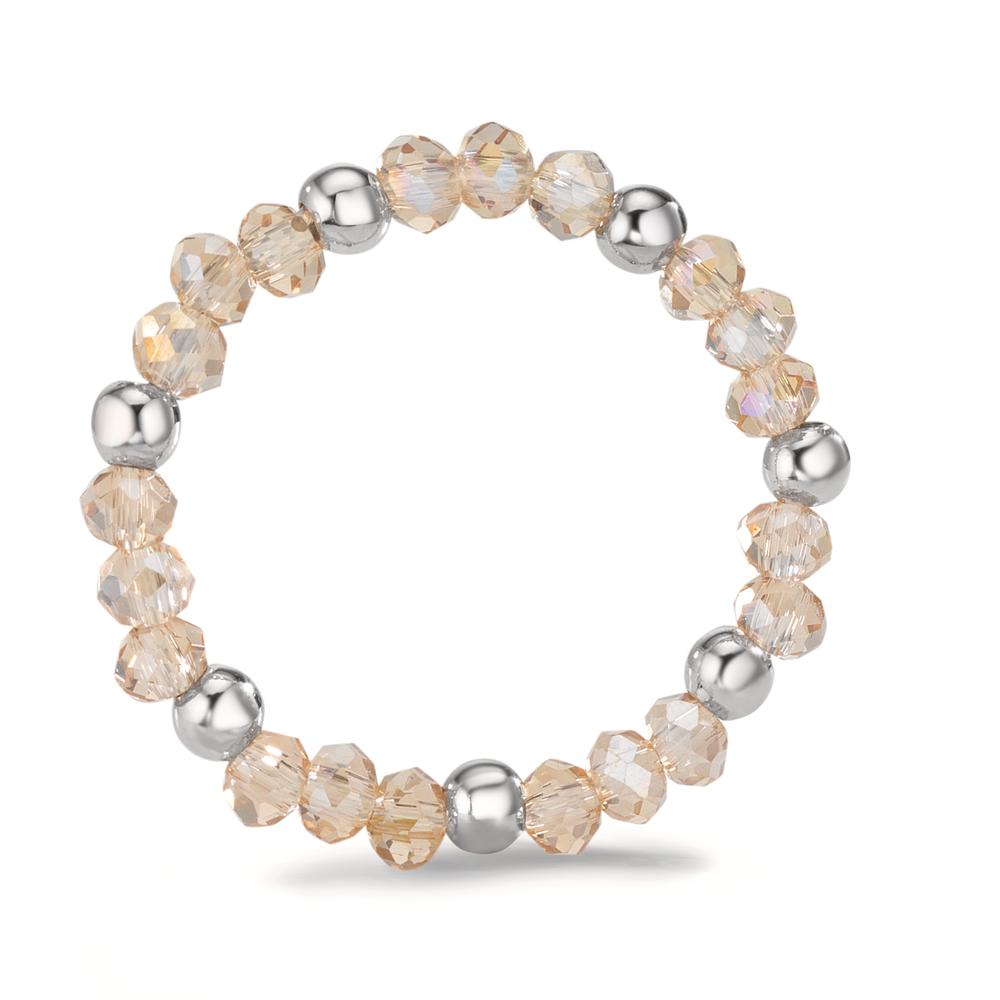 Ring Stainless steel Crystal Champagne, 3 mm