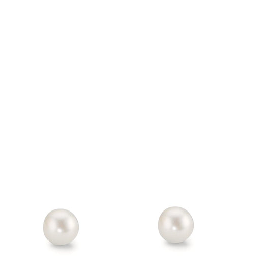 Stud earrings 9k Yellow Gold Shining pearls, 2 Pearls 4-4.5 mm