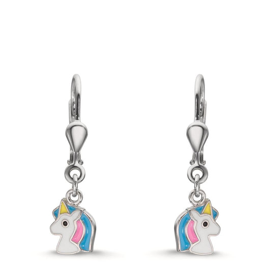 Drop Earrings Silver Rhodium plated Unicorn