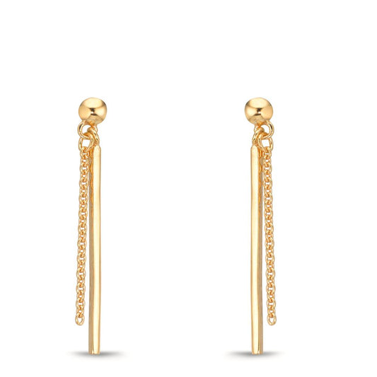 Drop Earrings Silver Yellow Gold plated