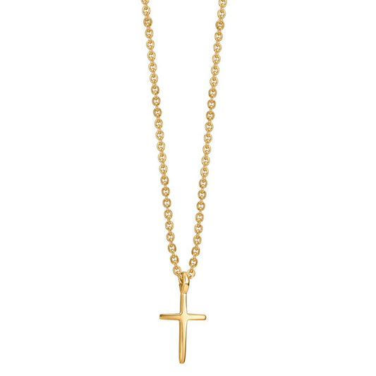 Necklace 9k Yellow Gold Cross 38-42 cm