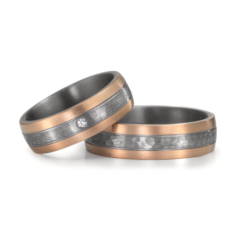 Wedding Ring Tantal 999, 14k Rose Gold