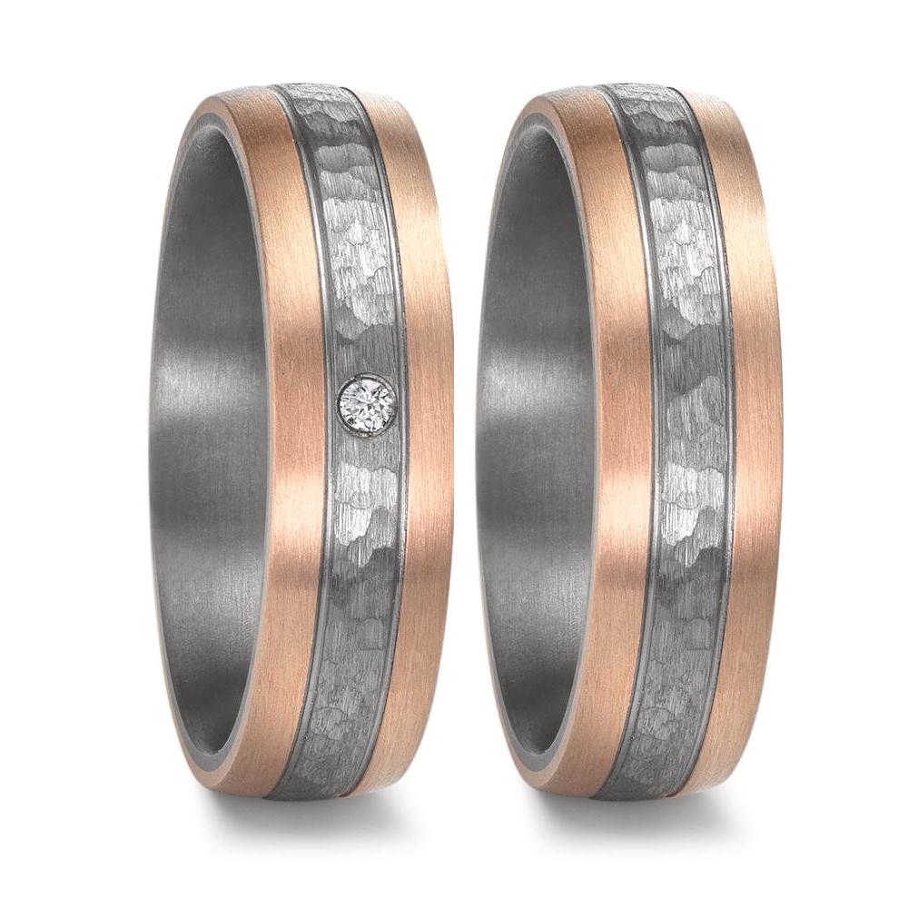 Wedding Ring Tantal 999, 14k Rose Gold