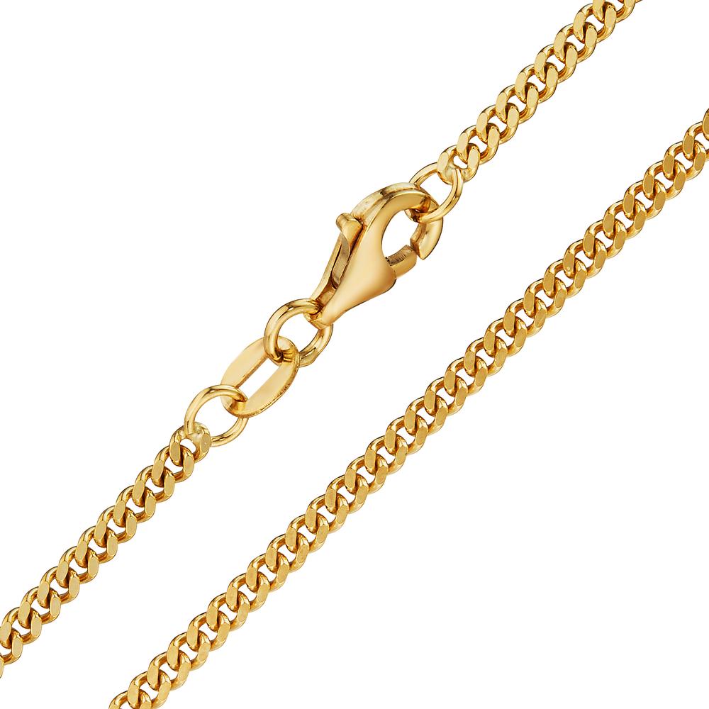 Curb-Necklace 18k Yellow Gold 50 cm