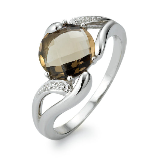 Ring 18k White Gold Diamond 0.04 ct, 6 Stones, w-si