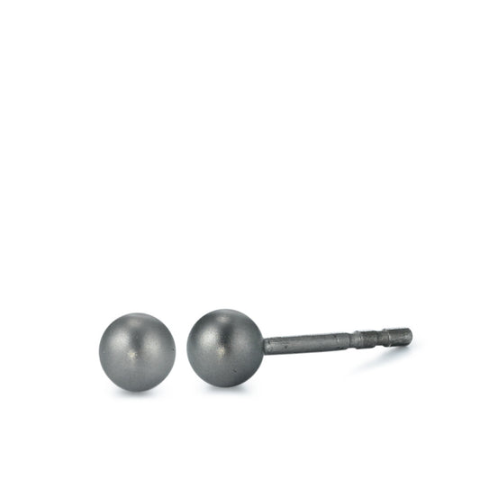 Stud earrings Titanium Ø4 mm