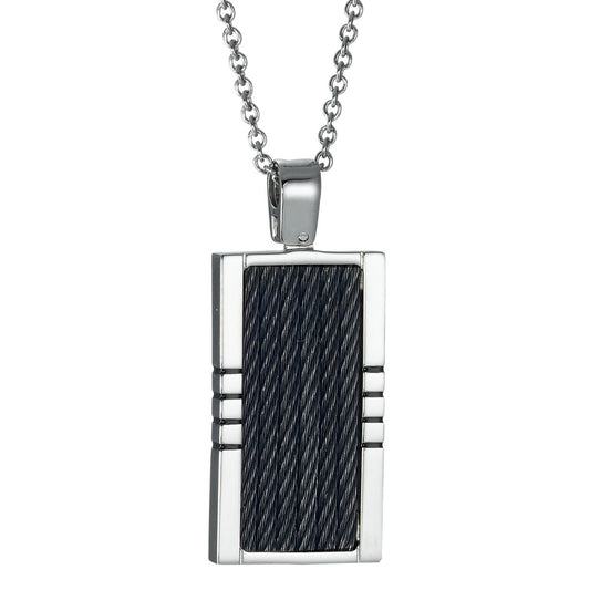 Necklace with pendant Stainless steel IP coated 50 cm