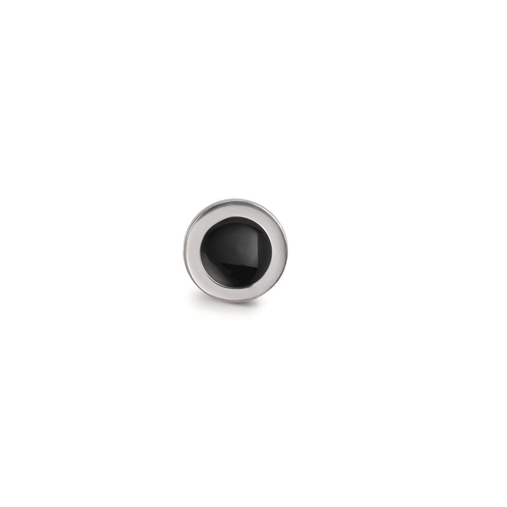 Single stud earring Stainless steel Enameled Ø6 mm