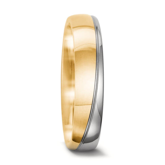Wedding Ring 18k Yellow Gold, 18k White Gold