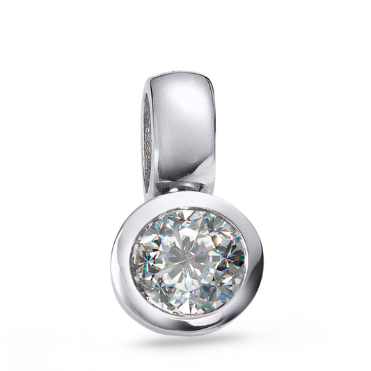 Pendant 18k White Gold Diamond White, 0.33 ct, brilliant, w-si