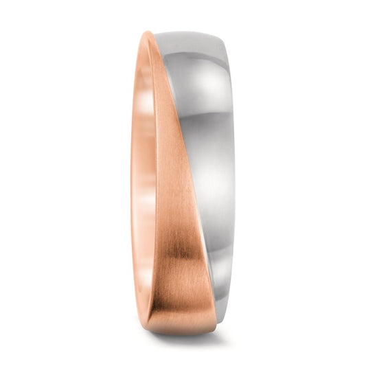Wedding Ring 18k Rose Gold, 18k White Gold