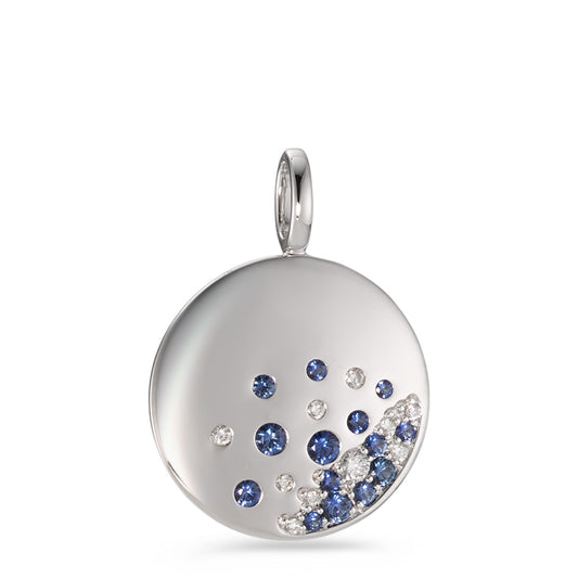 Pendant 18k White Gold Sapphire