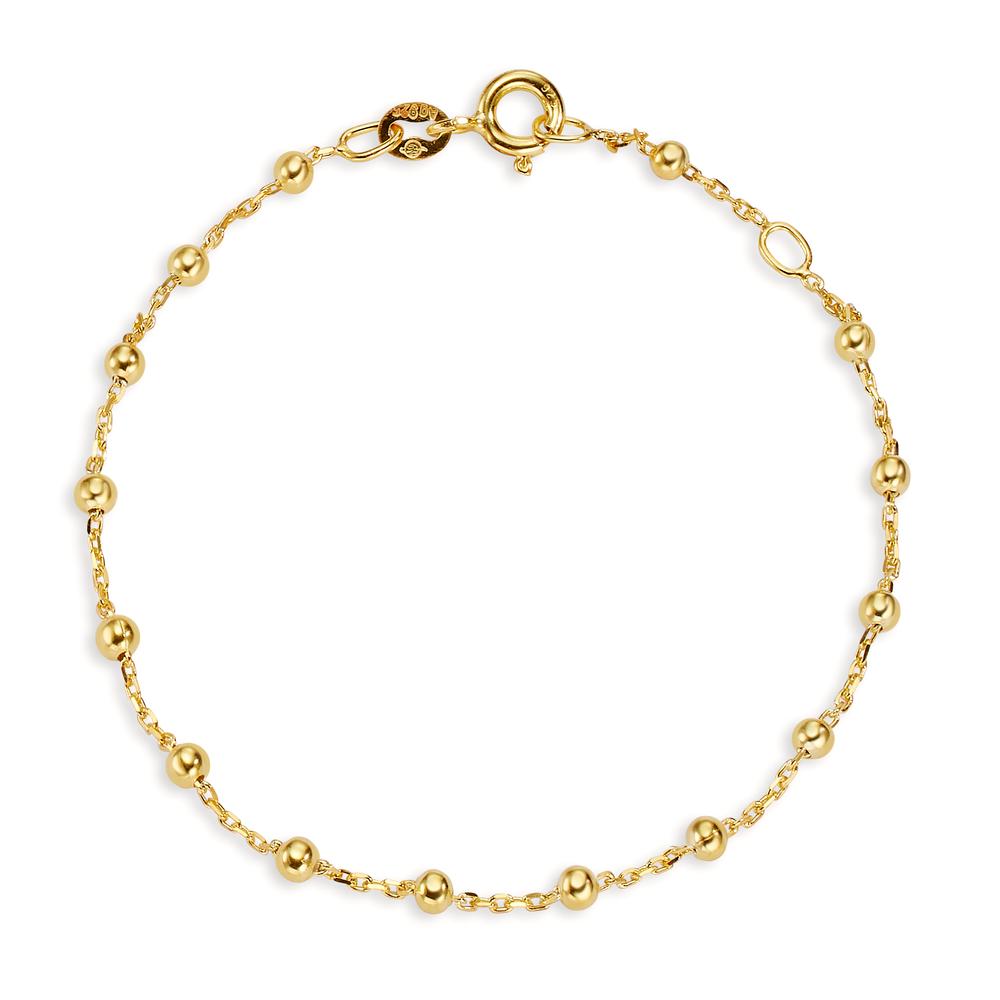 Bracelet Silver Yellow Gold plated 16-18 cm