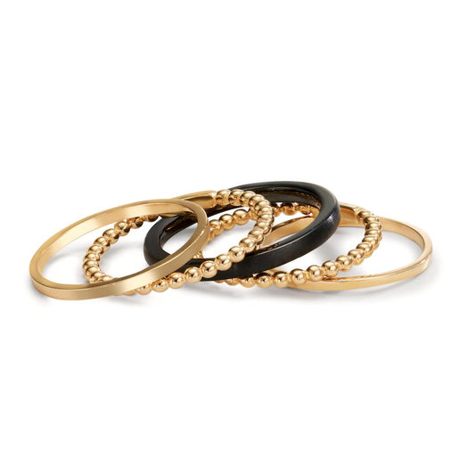 Ring 14k Yellow Gold, Ceramic