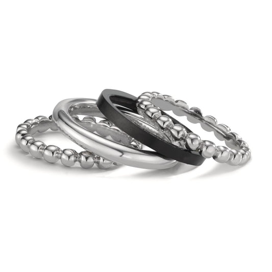 Ring set 18k White Gold, Titanium