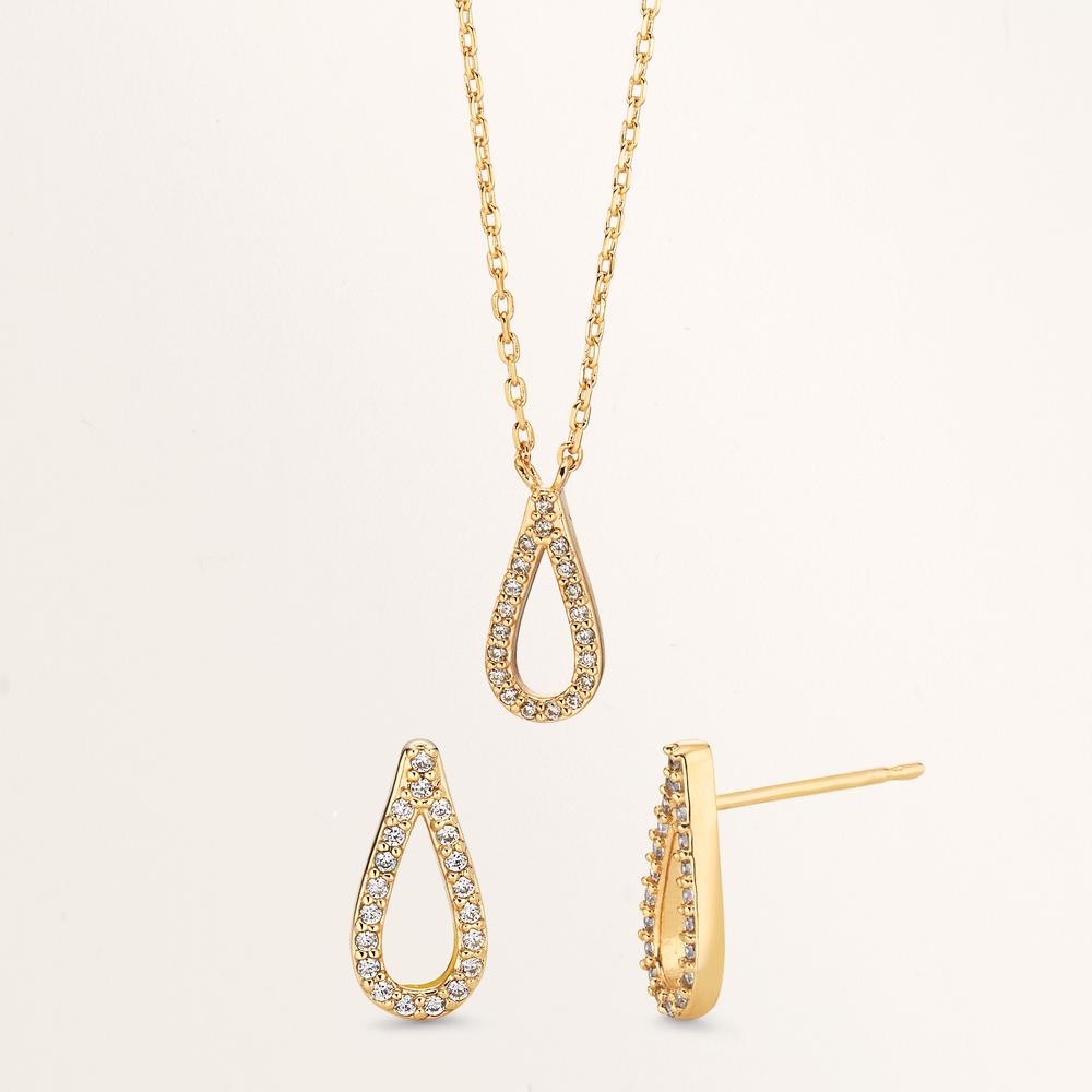 Stud earrings Bronze Gold plated