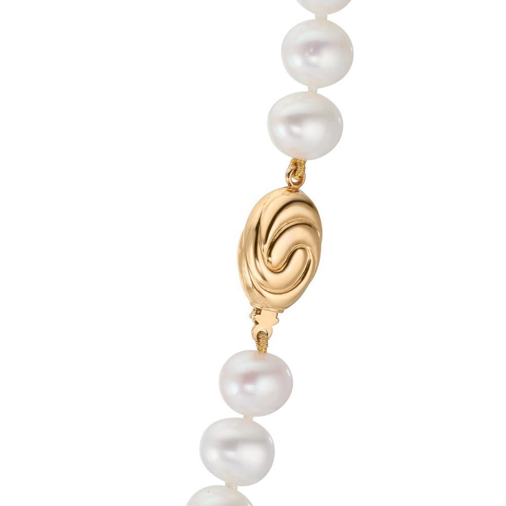 Necklace 18k Yellow Gold Freshwater pearl 8.5-9 mm 45 cm