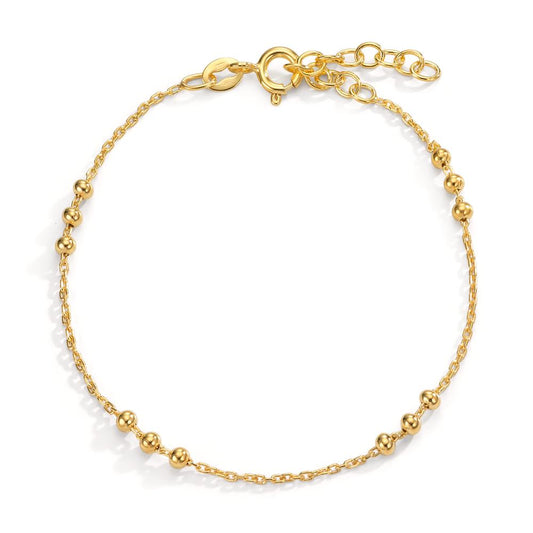 Bracelet Silver Yellow Gold plated 16-19 cm