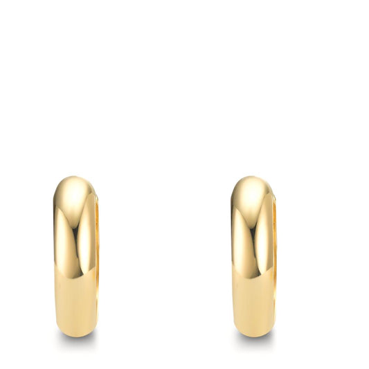 Hinged hoop Silver Yellow Gold plated