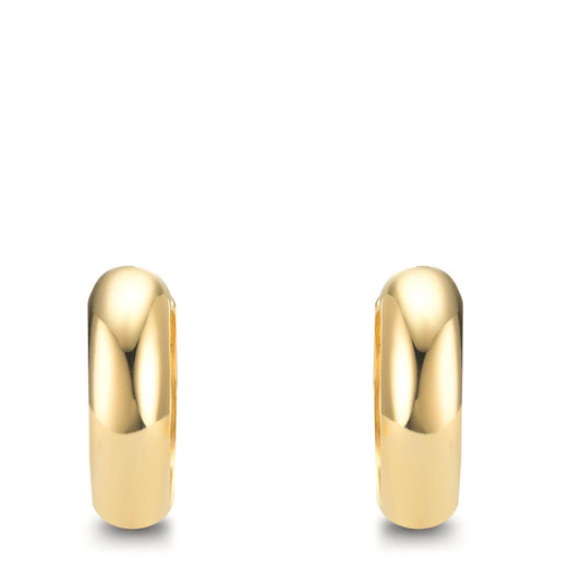 Hinged hoop Silver Yellow Gold plated